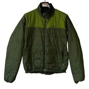 Marmot Mens Medium Green Puffer Jacket Coat